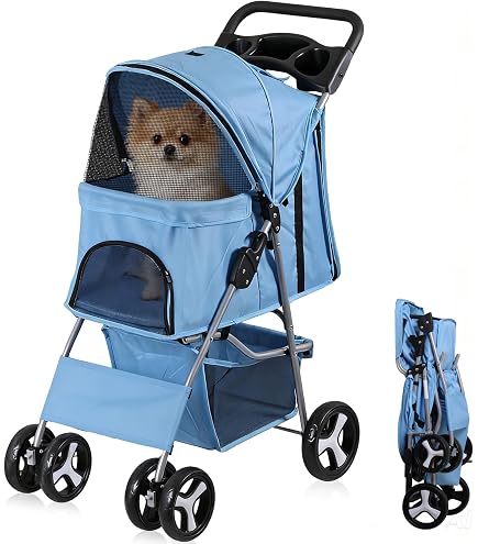 Amazon.co.jp: JungleA ペットカート 4輪 折りたたみ 犬 カート 犬